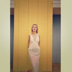 The Jetset Diaries White plunge sundress